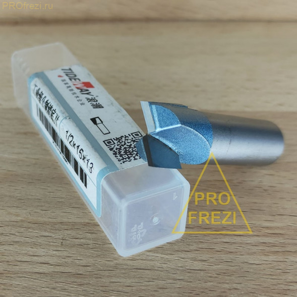 Прямая пазовая фреза по дереву Tideway Industrial LC01061513G (Ø15*12.7*Ø12.7*51) Z2