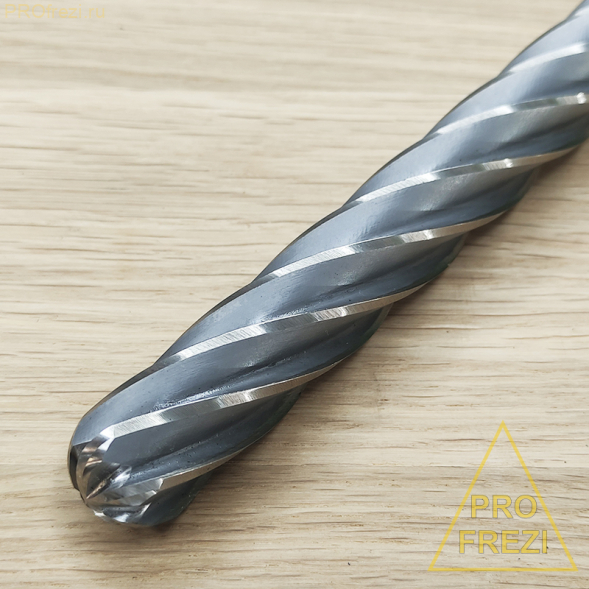 Фреза полусфера спиральная для пенопласта R10 Ø20*350*Ø20*410  950-20350-20400