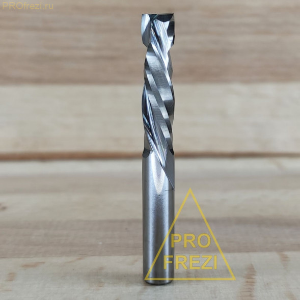 Фреза для раскроя фанеры, ЛДСП, МДФ Ø6*25*Ø6*50 3A Z2+2 Profrezi 121-625-50