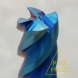 Спиральная твердосплавная фреза для стали Ø8*20*Ø8*60 Z4 покрытие NaCo Blue, HRC65, плоский торец, стружка вверх 150-820-860-HD 45°