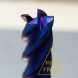 Спиральная твердосплавная фреза для стали Ø10*25*Ø10*75 Z4 покрытие NaCo Blue, HRC65, плоский торец, стружка вверх 150-1025-1075-HD, спираль 45°