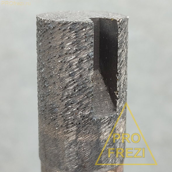 Алмазная спеченная фреза с пазом Ø21*30*Ø20*260. Для обработки камня мягких и твердых пород