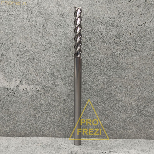 Фреза по алюминию и цветным металлам Z3 Ø8*50*Ø8*150 Profrezi 115-850-8150, плоский торец, стружка вверх