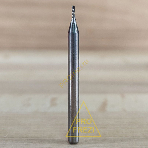Однозаходная фреза выброс стружки вниз Ø1*3*Ø3.175*38 Z1 5A Profrezi 177-13-317538 (F07D)