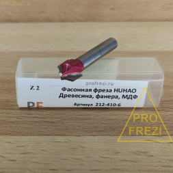 Фасонная фреза по дереву HUHAO R4 D10 H9 C3.5 d6 L41.5