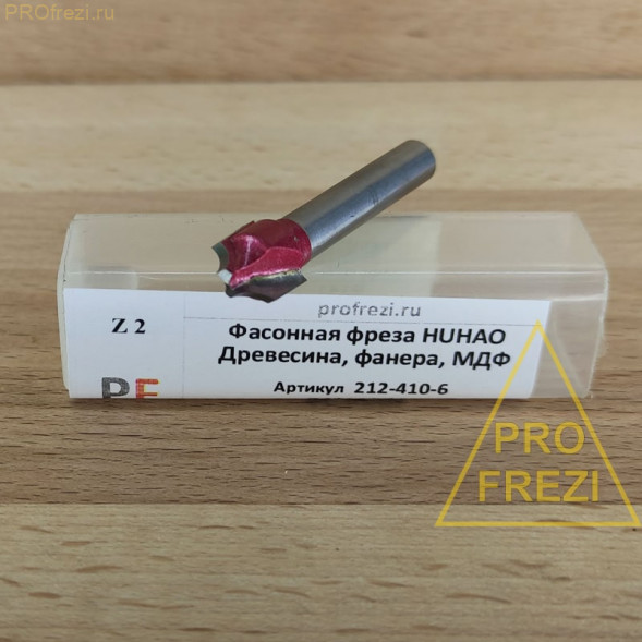 Фасонная фреза по дереву HUHAO R4 D10 H9 C3.5 d6 L41.5