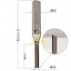 Прямая пазовая фреза Ø4*20*Ø8*60 TCT Z2 912-420-860 по дереву, фанере, MDF, ЛДСП