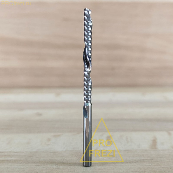 Однозаходная фреза выброс стружки вниз Ø3.175*32*Ø3.175*55 Z1 5A  Profrezi 177-317532-317555 (F07D)