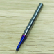 Спиральная твердосплавная фреза для стали Ø2*6*Ø4*50 Z4 покрытие NaCo Blue, HRC65, плоский торец, стружка вверх