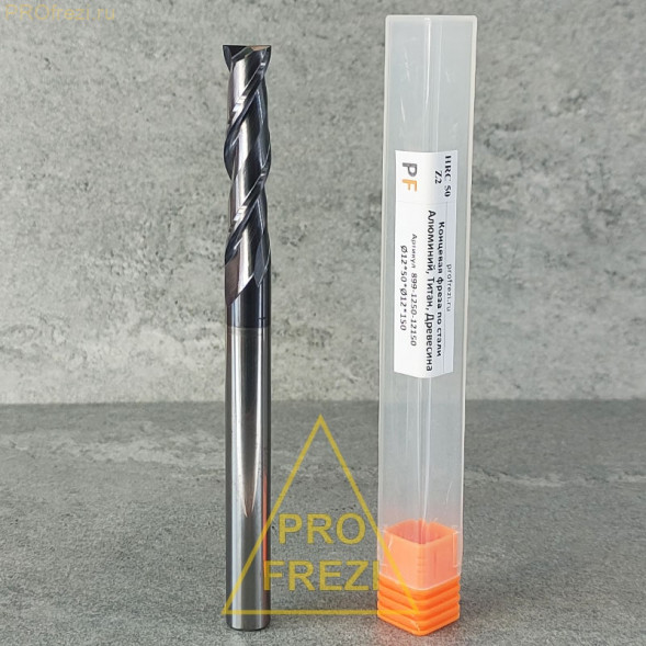 Концевая спиральная фреза Profrezi 899-1250-12150  (Ø12*50*Ø12*150) Z2