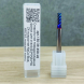 Спиральная твердосплавная фреза для стали Ø3*9*Ø4*50 Z4 покрытие NaCo Blue, HRC65, плоский торец, стружка вверх