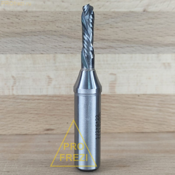 Фреза для раскроя фанеры, ЛДСП, МДФ Profrezi 202-622-12775 (Ø6*22*Ø12,7*75)  TCT Z2+2