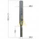 Прямая пазовая фреза Ø3*15*Ø6*55 TCT Z2 912-315-655 по дереву, фанере, MDF, ЛДСП