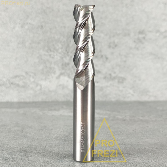 Фреза по алюминию и цветным металлам Z3 Ø14*45*Ø14*100 Profrezi 115-1445-14100