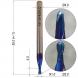 Сферическая фреза по металлу HRC65 Z2 R1 Ø2*4*Ø4*50 Naco Blue