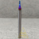 Спиральная твердосплавная фреза для стали Ø1,5*4*Ø4*50 Z4 покрытие NaCo Blue, HRC65, плоский торец, стружка вверх 150-154-450