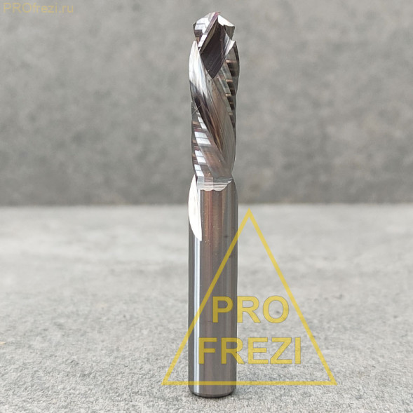 Фреза для раскроя фанеры, ЛДСП, МДФ Ø8*25*Ø8*60 3A Z2+2 Profrezi 121-825-860