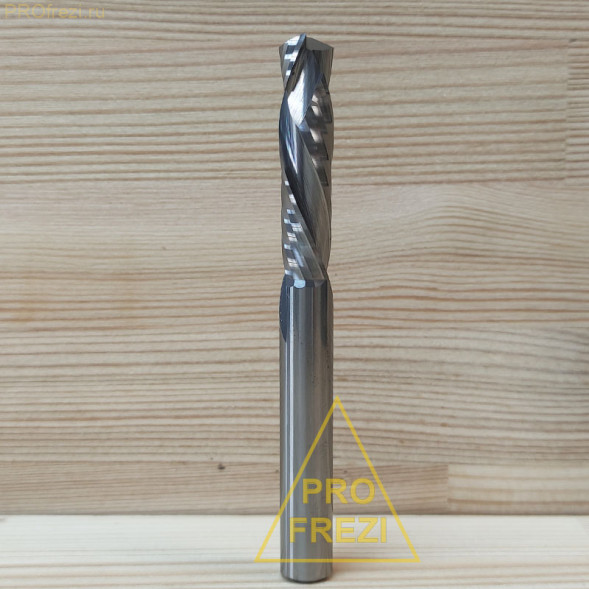 Компрессионная фреза для раскроя фанеры, ЛДСП, МДФ, ДВП  Z2+2 Ø8*35*Ø8*80 901-835-880