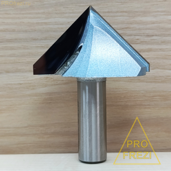 Конусная фреза по дереву, МДФ, фанере пластикам 90° Ø50.8x29xØ12.7x67 Z2  