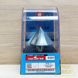 Конусная фреза по дереву, МДФ, фанере пластикам 90° Ø50.8x29xØ12.7x67 Z2  