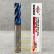 Спиральная твердосплавная фреза для стали Ø8*20*Ø8*60 Z4 покрытие NaCo Blue, HRC65, плоский торец, стружка вверх 150-820-860