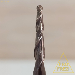 Коническая сферическая фреза для 3D обработки 3.36° R0.75 Ø1.0*15*Ø3.175*38 Z2 AlTiSiN Profrezi 101-07515-317538 (F31) HRC55
