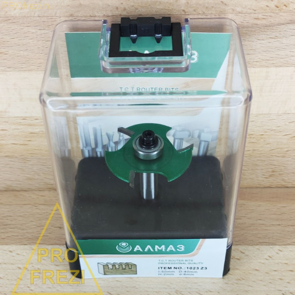 Фреза кромочная фальцевая АЛМАЗ 1023 Z3 D40 H2 d8