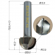 Алмазная сферическая фреза с PCD напайками Ø25x16xØ12x71 R12.5 для фрезеровки МДФ