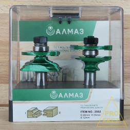 Набор комбинированных рамочных фрез для мебельной обвязки Алмаз 3502 D46 h24 d12 