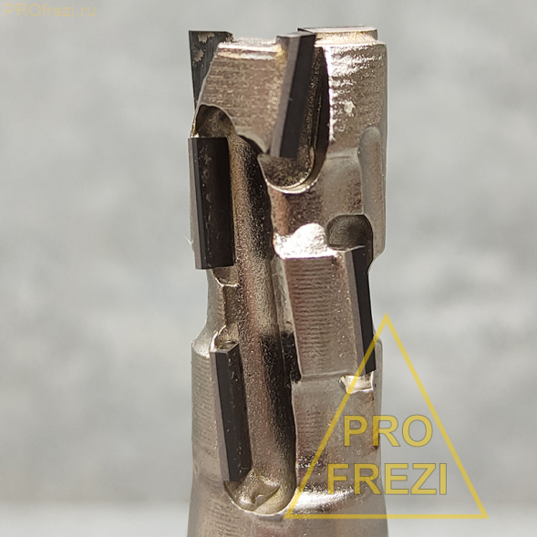 Компрессионная алмазная фреза для раскроя Z2+2 Ø12*25*Ø12*70 (9 алмазных пластин)
