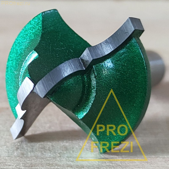 Концевая фасонная фреза по дереву АЛМАЗ 2051 R6 D28 H15 d8 L50