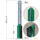 Погружная прямая пазовая фреза для ручного фрезера и станков с ЧПУ АЛМАЗ 1007 D11 H30 d8 L90