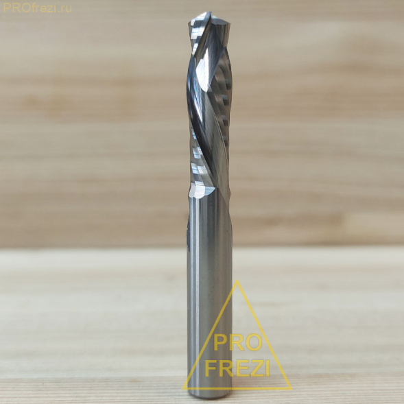 Компрессионная фреза для раскроя фанеры, ЛДСП, МДФ, ДВП  Z2+2 Ø4*22*Ø4*50 901-422-450