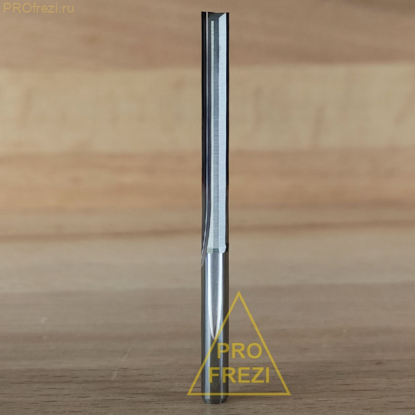 Ø4*32*Ø4*55 Прямая твердосплавная концевая фреза для древесины, фанеры, MDF Z2 HW Profrezi 113-432-455-Y