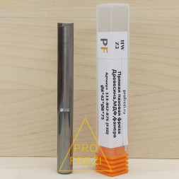 Прямая твердосплавная концевая фреза для древесины, фанеры, MDF Z2 HW Ø8*42*Ø8*75 Profrezi 113-842-875 (F30)