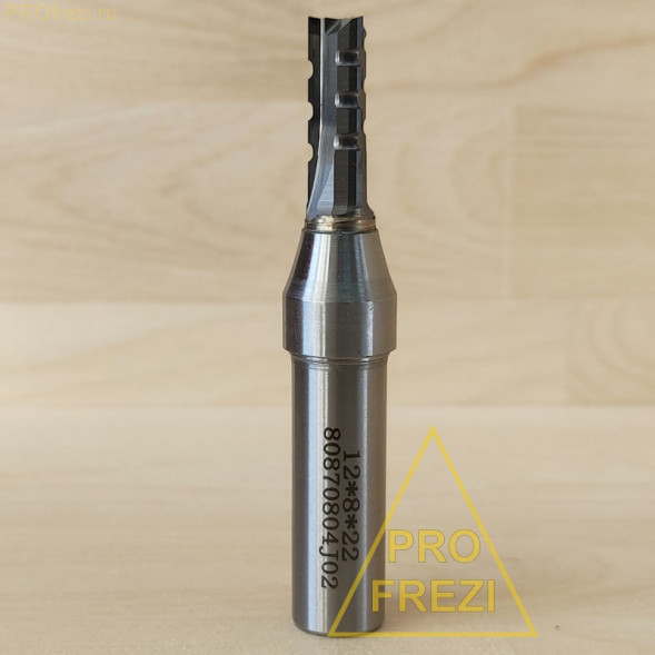 Концевая фреза со стружколомом для раскроя и пазов Z3 Ø8*22*Ø12*75 Profrezi 925-822-1275