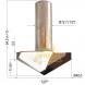 Коническая алмазная фреза для MDF 120° Ø40*11.54*Ø12.7*55 Tideway LCPCD51084012