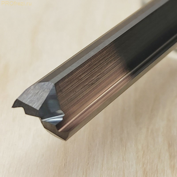 Прямая твердосплавная концевая фреза для древесины, фанеры, MDF Z2 HW Ø10*52*Ø10*100 Profrezi 113-1052-10100 (F30)