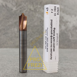Фреза для снятия радиусной фаски по металлу R2,5 Ø3*Ø8*50 Z4 HRC55 907-258-860 TiXCo