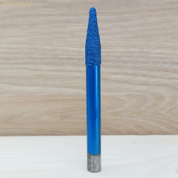 Алмазная фреза для 3D и 5D фрезеровки натурального камня 7.5°-8° Ø3.5-Ø3.8x30xØ8x90  для мягких пород 193-3530-890 (F37)