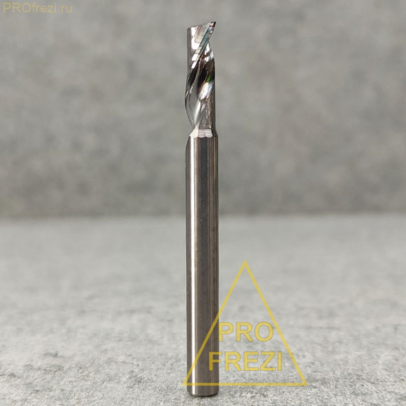 Фреза для алюминия и цветных металлов, пластиков Ø4*12*Ø4*45 Z1 909-412-445 стружка вверх