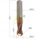 Сферическая спиральная фреза R6 Ø12*24*Ø12*75 Z2 123-1224-1275 TiSiN HRC55 35°