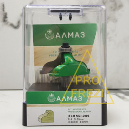 Фасонная фреза с подшипником Алмаз 2006 R8 D50 H20 d8 для ручного фрезера