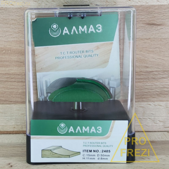 Фреза для филенки и фасадов Алмаз 2405 D50 C15 H11 d8