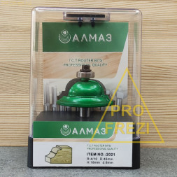 Фасонная фреза с подшипником Алмаз 2021 R4/10 D46 H18 d8 для ручного фрезера