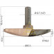 Фреза полукруглая фасонная радиусная KCM R118 Ø95,3*10*Ø12.7*60 для ручного фрезера и станков с ЧПУ по дереву