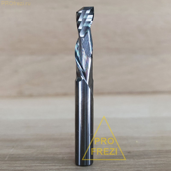 Фреза для чистого раскроя фанеры, ЛДСП, МДФ  Ø6*22*Ø6*50 Z1+1 3A Profrezi 118-622-50