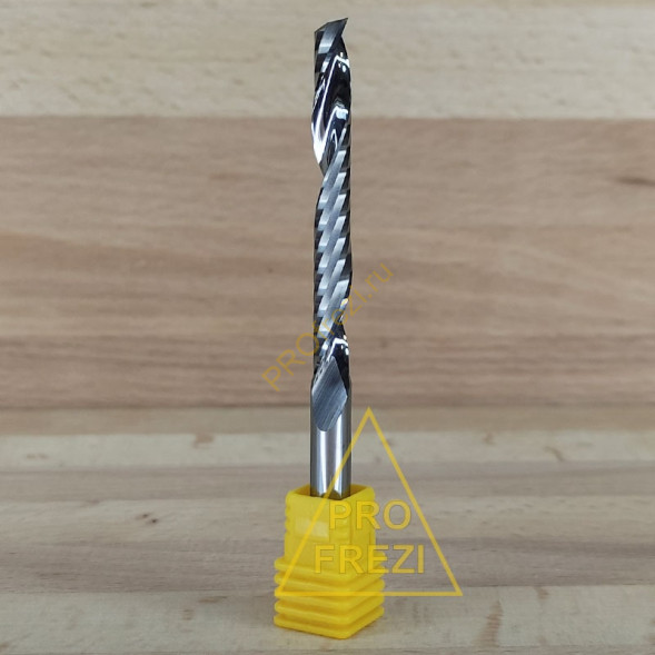 Фреза для фрезеровки пластиков, древесины, MDF Ø6*52*Ø6*86 Z1 5A Profrezi 175-652-686 (F07U)